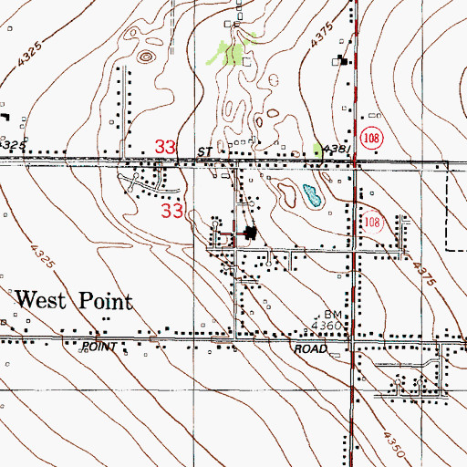 Topographic Map of The Church of Jesus Christ of Latter Day Saints, UT
