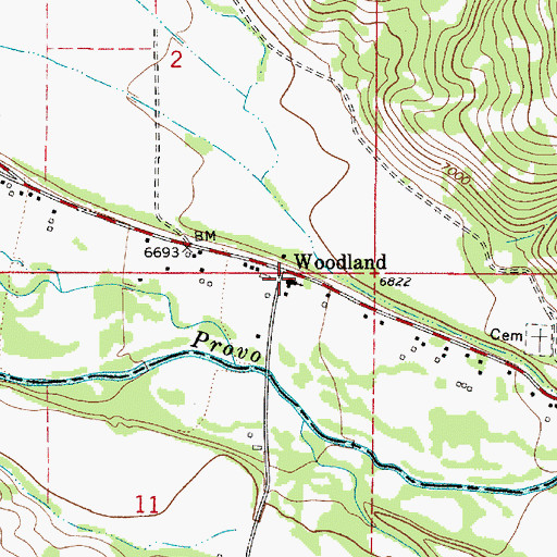 Topographic Map of The Church of Jesus Christ of Latter Day Saints, UT