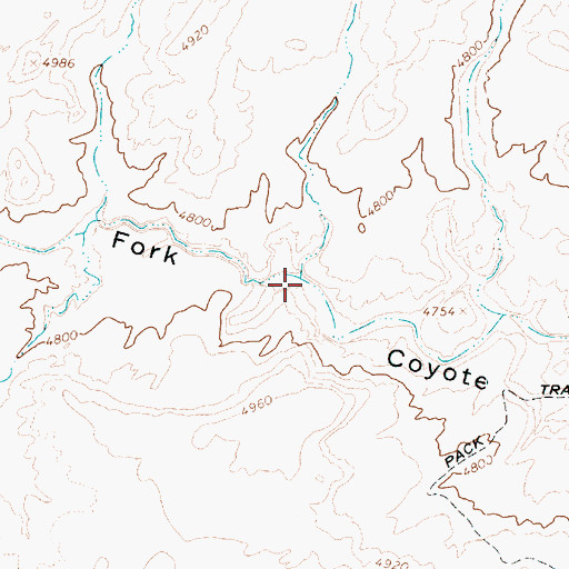 Topographic Map of Peek-a-boo Canyon, UT