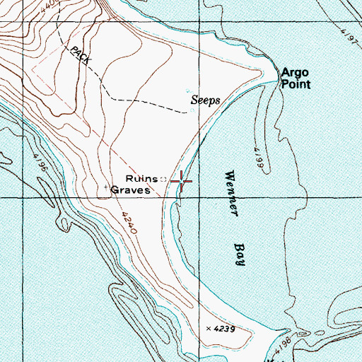 Topographic Map of Fremont Island Bar, UT
