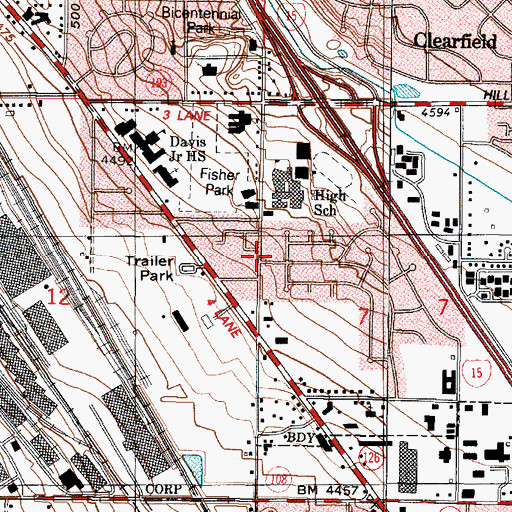 Topographic Map of Bel-Aire Condominium, UT