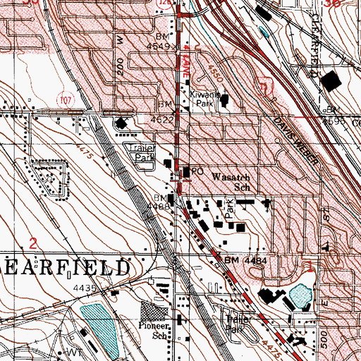 Topographic Map of Bridgewood Manor Condominium, UT
