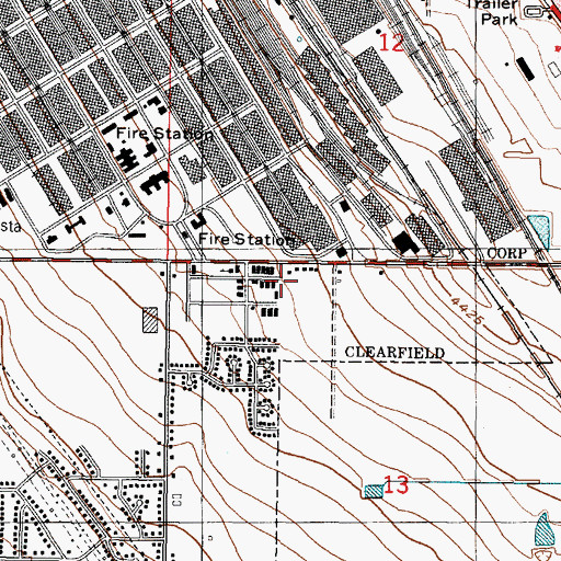 Topographic Map of Lakeview Condominium, UT