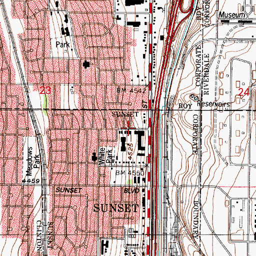 Topographic Map of Commonwealth Square Condominium, UT