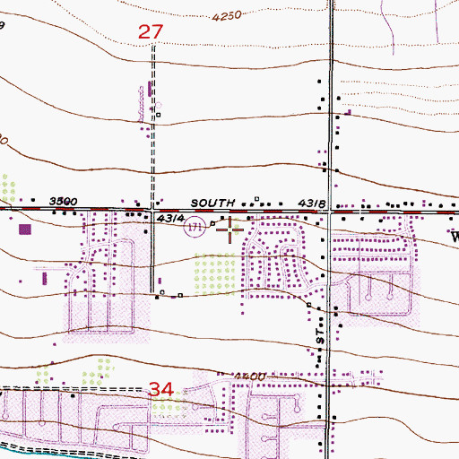 Topographic Map of Century Condominium, UT