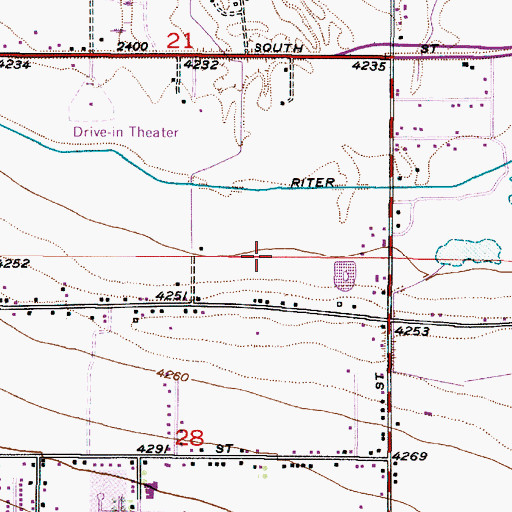 Topographic Map of Copperview Village Condominium, UT