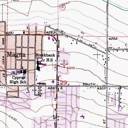 Topographic Map of Den-Mar Condominium, UT