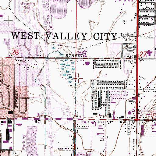 Topographic Map of Hector Park Condominium, UT