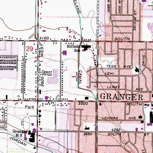 Topographic Map of Meadow Valley Condominium, UT