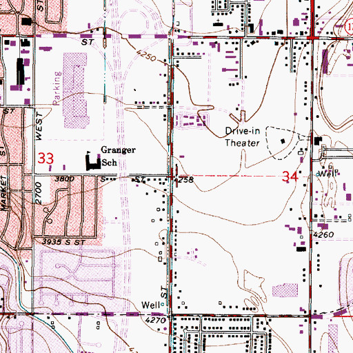 Topographic Map of Stone Hollow Condominium, UT
