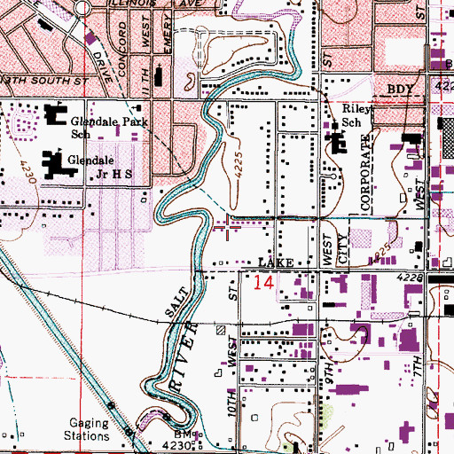 Topographic Map of Wenco Condominium, UT