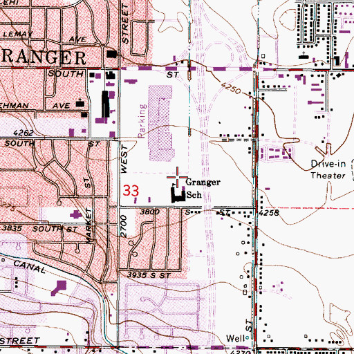 Topographic Map of Wright Subdivision 1-5, UT