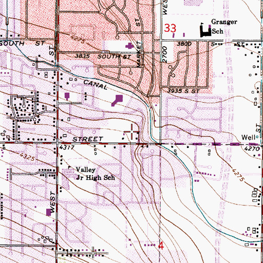 Topographic Map of Wright Subdivision 11, UT