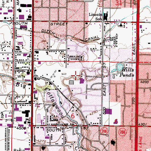 Topographic Map of Creek View Condominium, UT