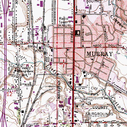 Topographic Map of Cahoon Haynes Addition, UT