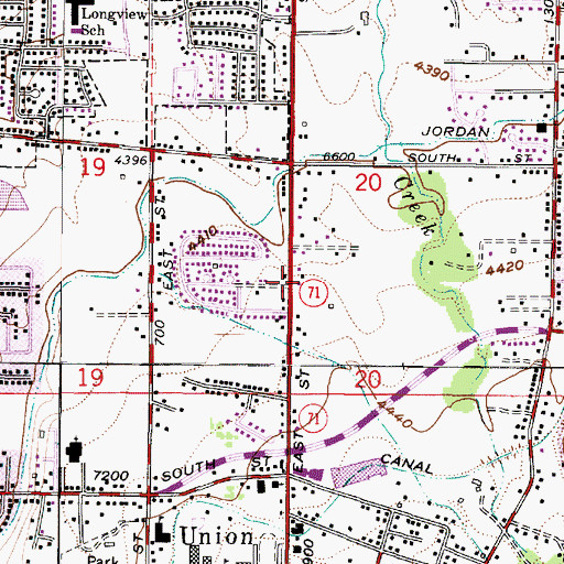 Topographic Map of Three Fountains Professional Building Condominium, UT