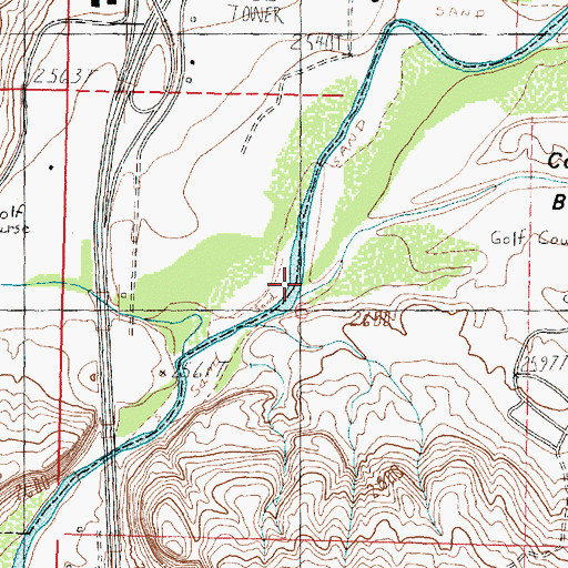 Topographic Map of Fort Pearce Wash, UT