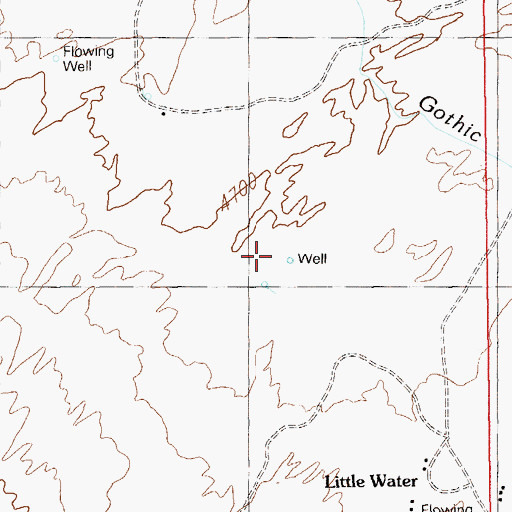 Topographic Map of Tohanadli Spring, UT