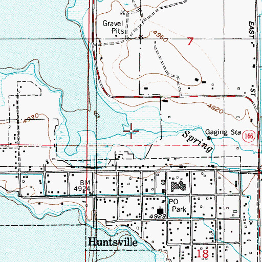 Topographic Map of Spring Creek, UT