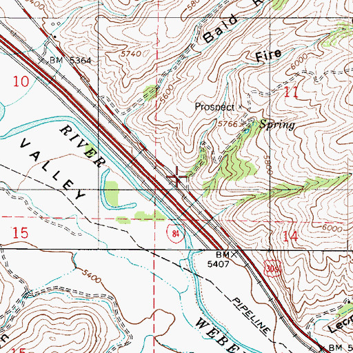 Topographic Map of Fire Canyon, UT