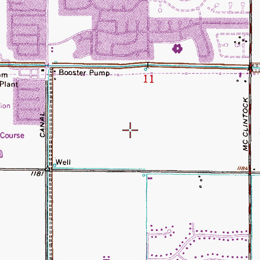 Topographic Map of Corbell Park, AZ