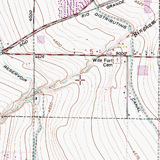 Topographic Map of Vista Plat, UT
