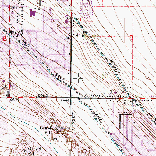 Topographic Map of Continental Estates, UT
