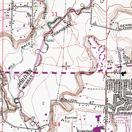 Topographic Map of Chestnut Place Condo, UT