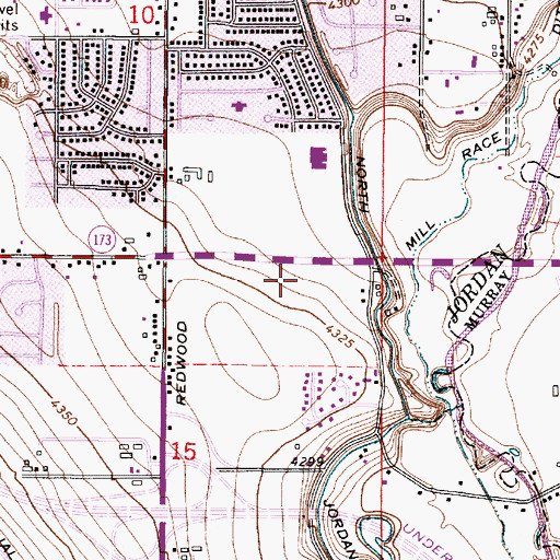 Topographic Map of Crosspointe Condo, UT