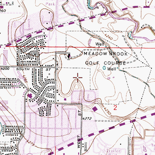 Topographic Map of Barrington Park, UT