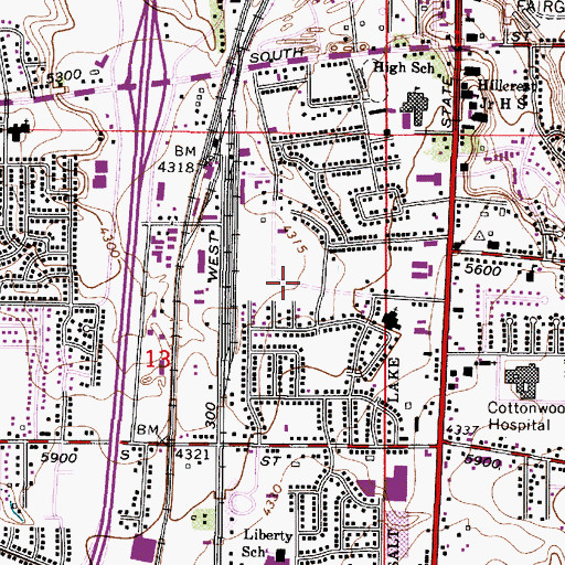 Topographic Map of Emerald Isle, UT