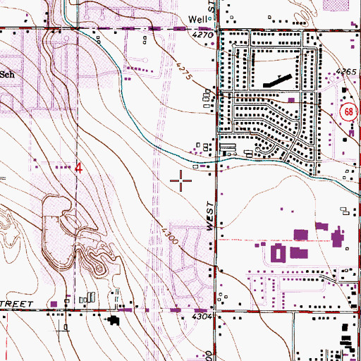 Topographic Map of Harvestland Estates, UT