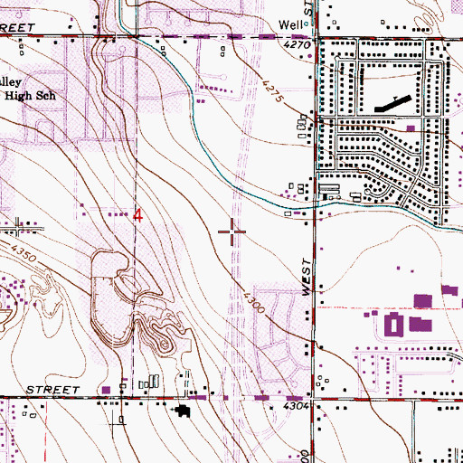 Topographic Map of Harvestland Estates Condo, UT