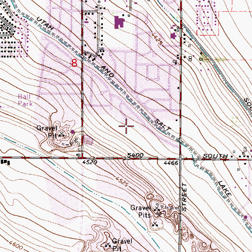 Topographic Map of Indian Village South, UT