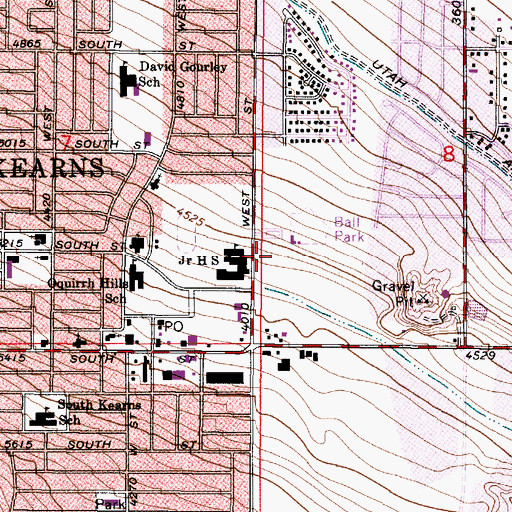 Topographic Map of Oquirrh Hills Office Building Condo, UT
