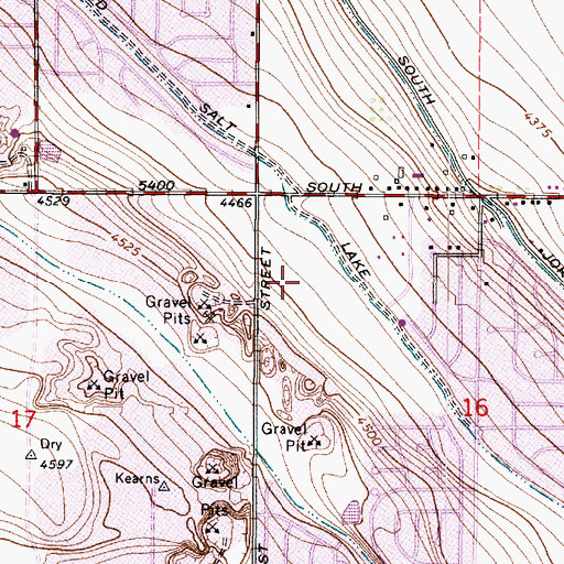 Topographic Map of Ponderosa Hill, UT