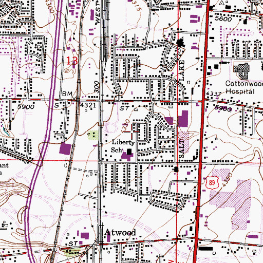 Topographic Map of Stevenson Island, UT