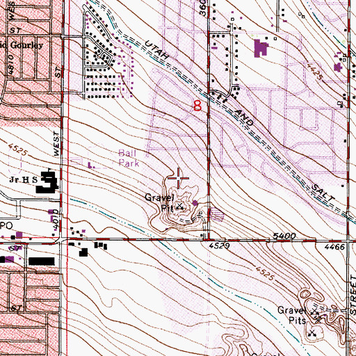 Topographic Map of Stone Hollow Condo, UT
