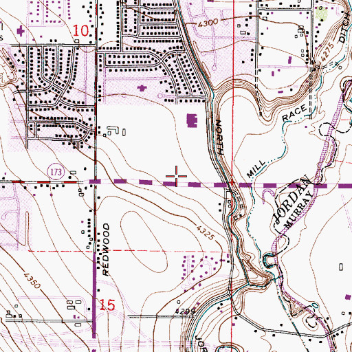 Topographic Map of San Francisco Condo, UT