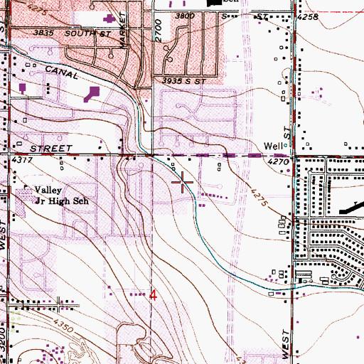 Topographic Map of Village Two Condo, UT