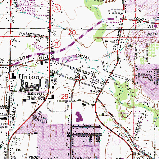 Topographic Map of Orchard Country Woods Condo, UT
