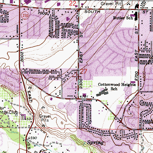 Topographic Map of Riviera Condo, UT