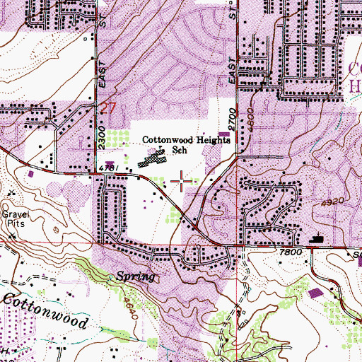 Topographic Map of Victoria Meadow Condo, UT