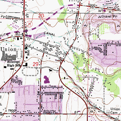 Topographic Map of Creek Road Condo, UT