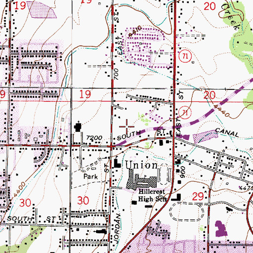 Topographic Map of Gables Condo, UT