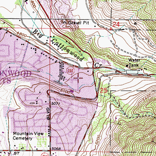 Topographic Map of Racquet Club Drive Condo, UT