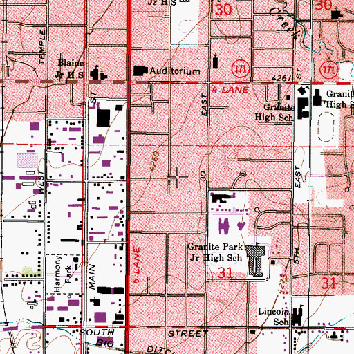Topographic Map of Wedgewood Willows Condo, UT