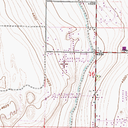Topographic Map of Wheadon Acres, UT