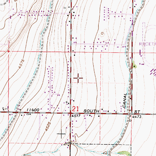 Topographic Map of Van Ross Estates, UT