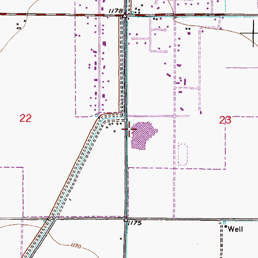 Topographic Map of Corona del Sol High School, AZ